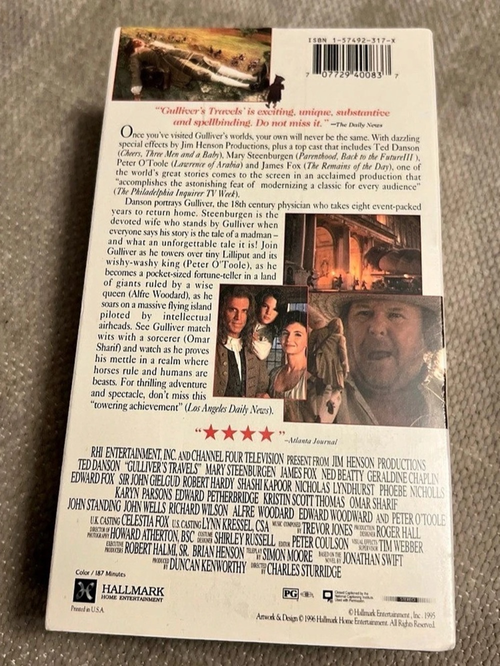 NEW - Gullivers Travels VHS Ted Danson 1996 Two Tapes - SEALED Hallmark - Picture 3 of 7
